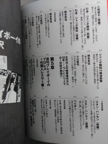 週刊プレイボーイのプロレス