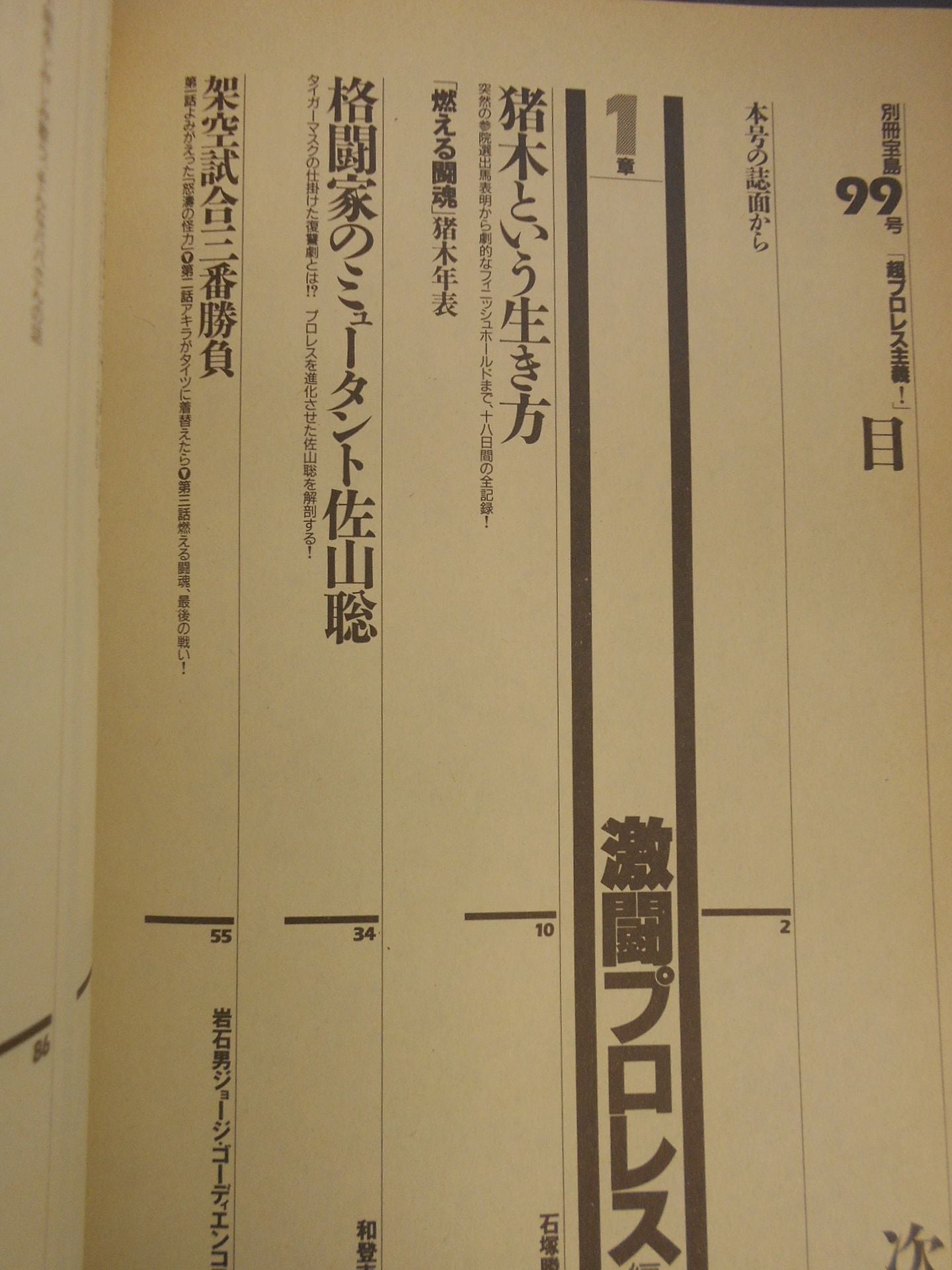Bessatsu Takarajima 99 Super Pro Wrestling ! Battle Royale of Fighting Kings