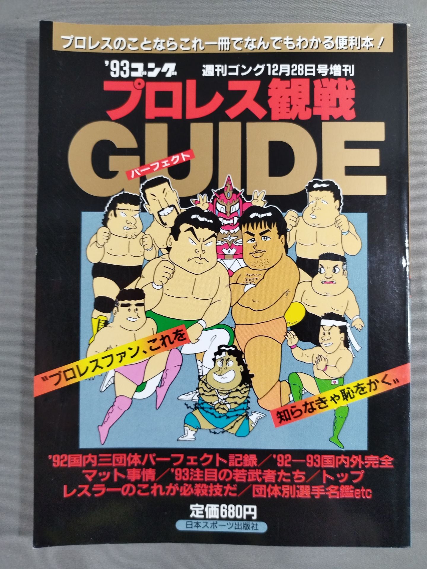 93 Gong Pro Wrestling  Perfect Guide Weekly  Gong December 28 Special Issue