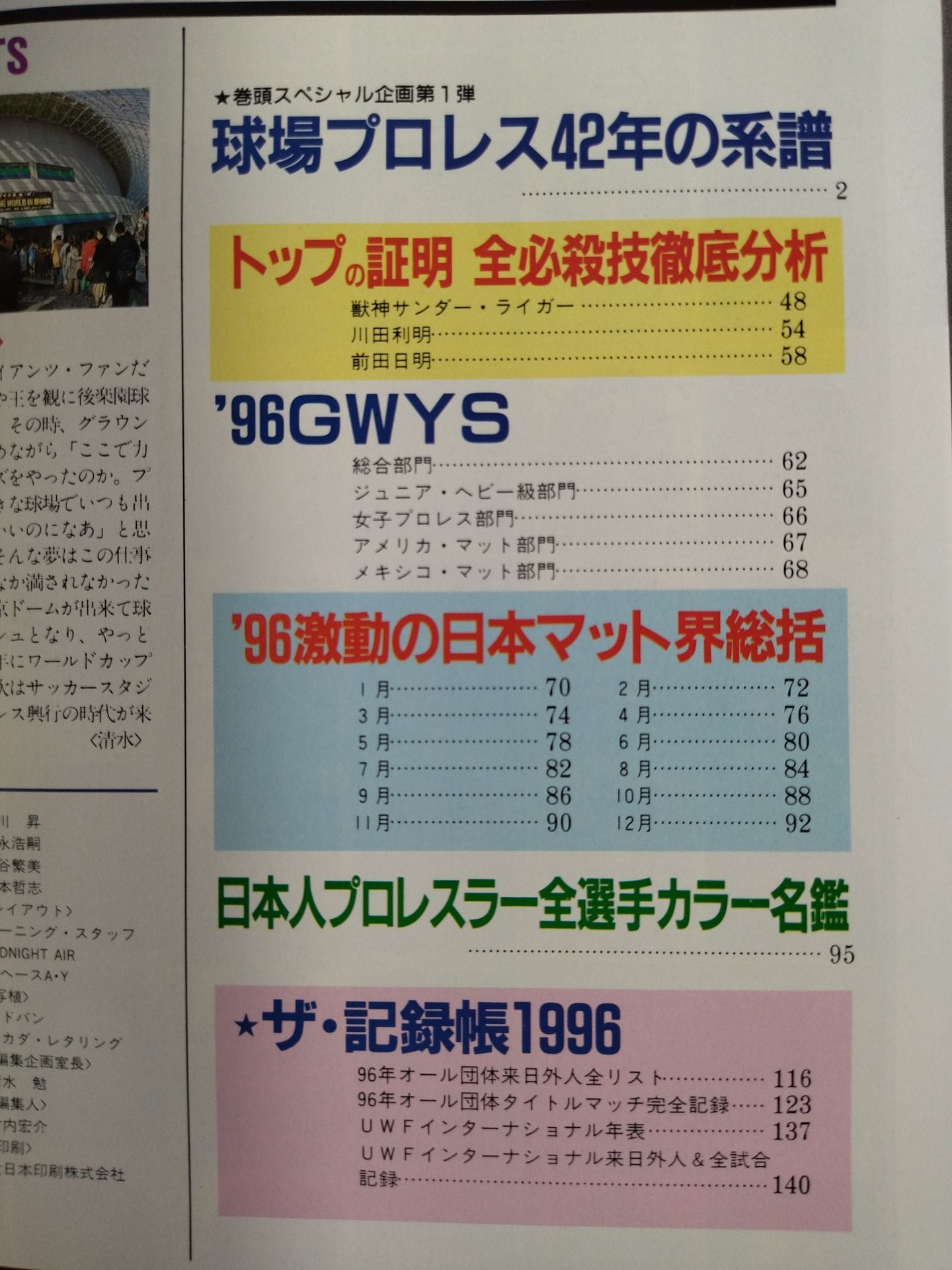 97 Gong Pro Wrestling Perfect Guide