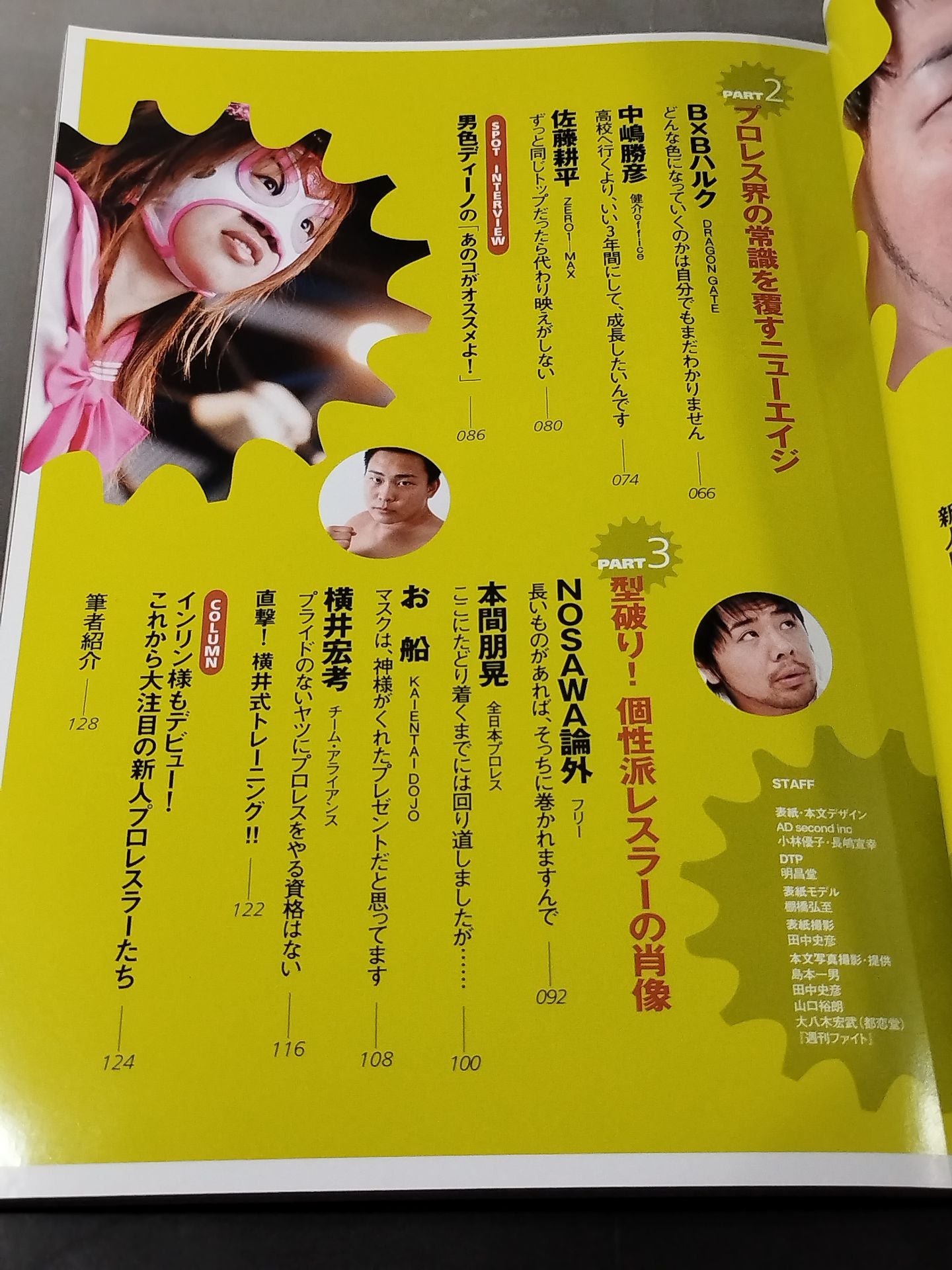 Bessatsu Takarajima 1156 Pro Wrestling  NEW STYLE New protagonists of the mat world clash