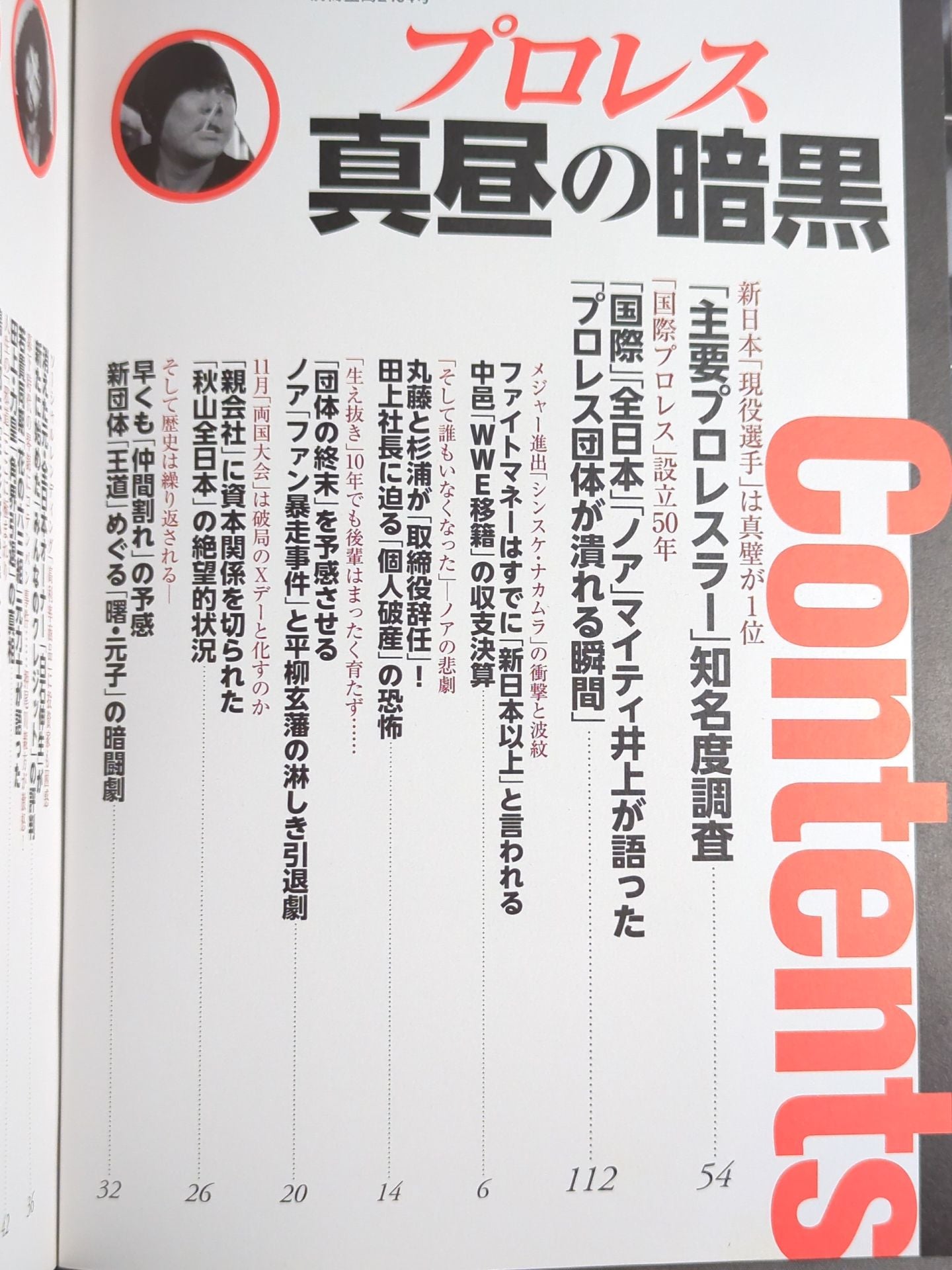 Separate volume Treasure Island 2494 Pro Wrestling  Midday Darkness 2016 Edition Major Wrestler "Popularity Survey" Announcement