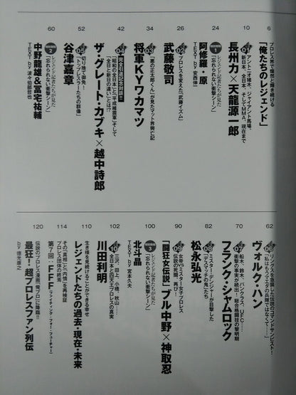 俺たちのプロレス Vol.9 今だから明かせる!レジェンドたちの13名の「証言」 長州力×天龍源一郎