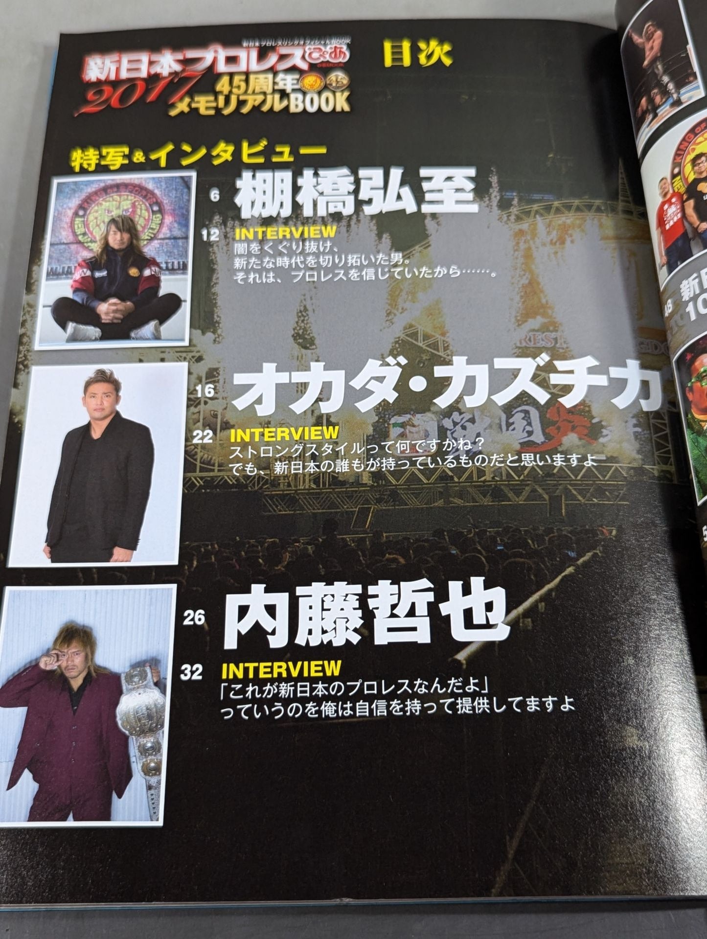 [With bandana] New Japan Pro Wrestling Pia 2017 45th Anniversary Memorial BOOK