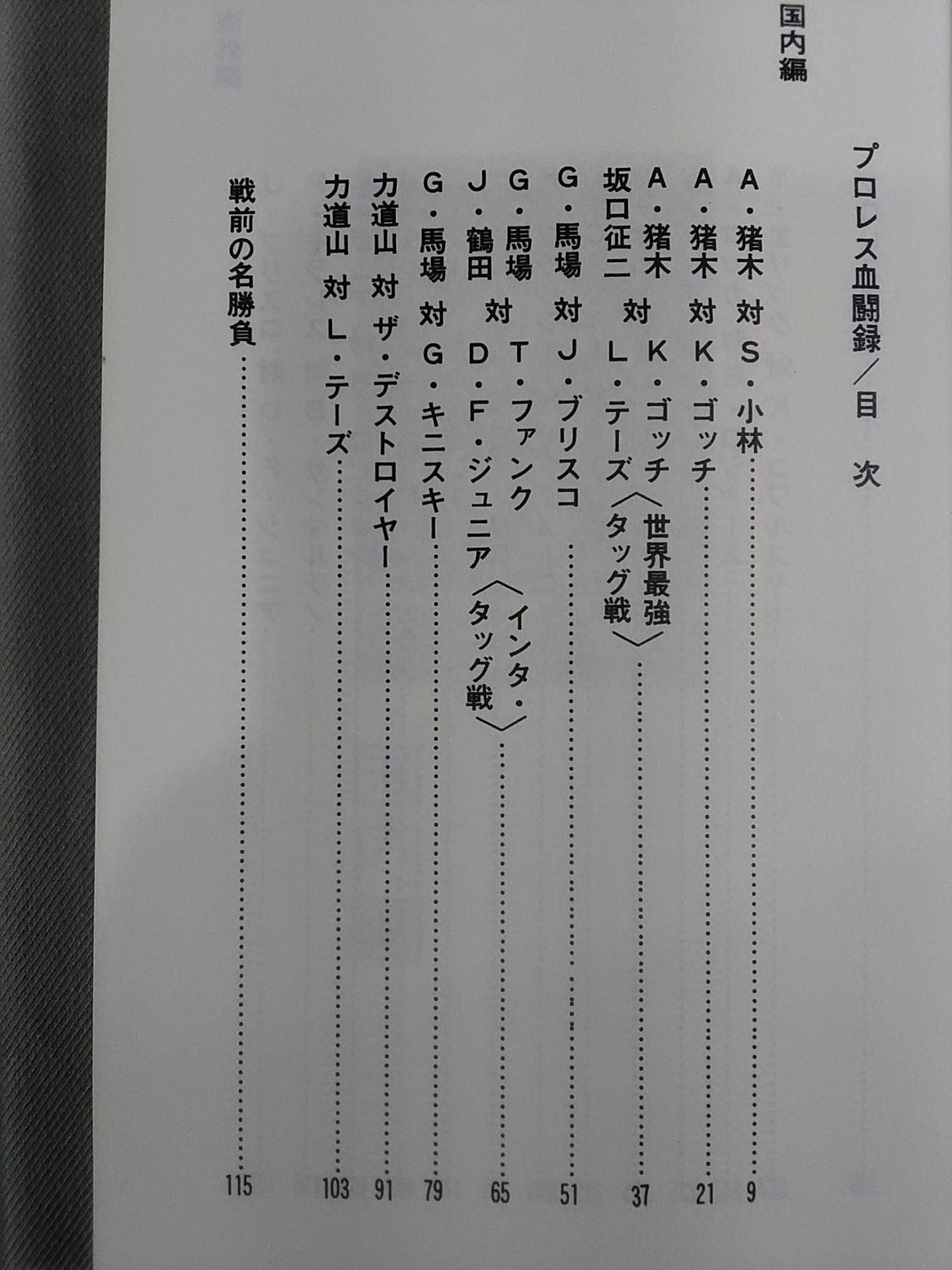 プロレス血闘録