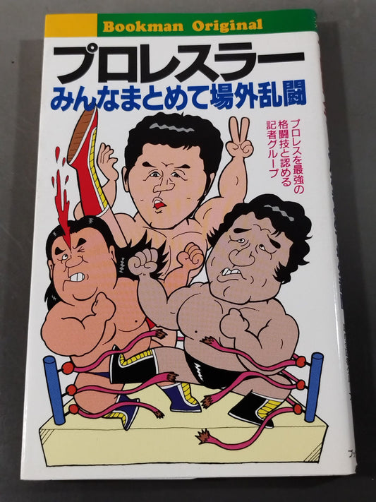Pro wrestler  everyone gets together and brawls off the field