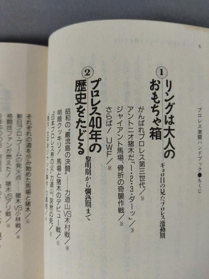 完全保存版 プロレス激闘ハンドブック 燃える男たちの全記録