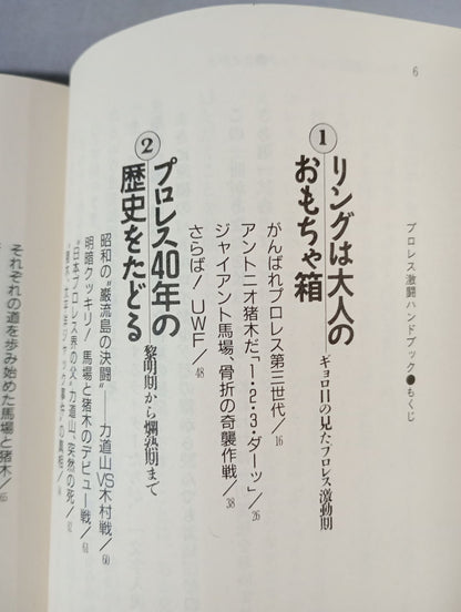 完全保存版 プロレス激闘ハンドブック 燃える男たちの全記録