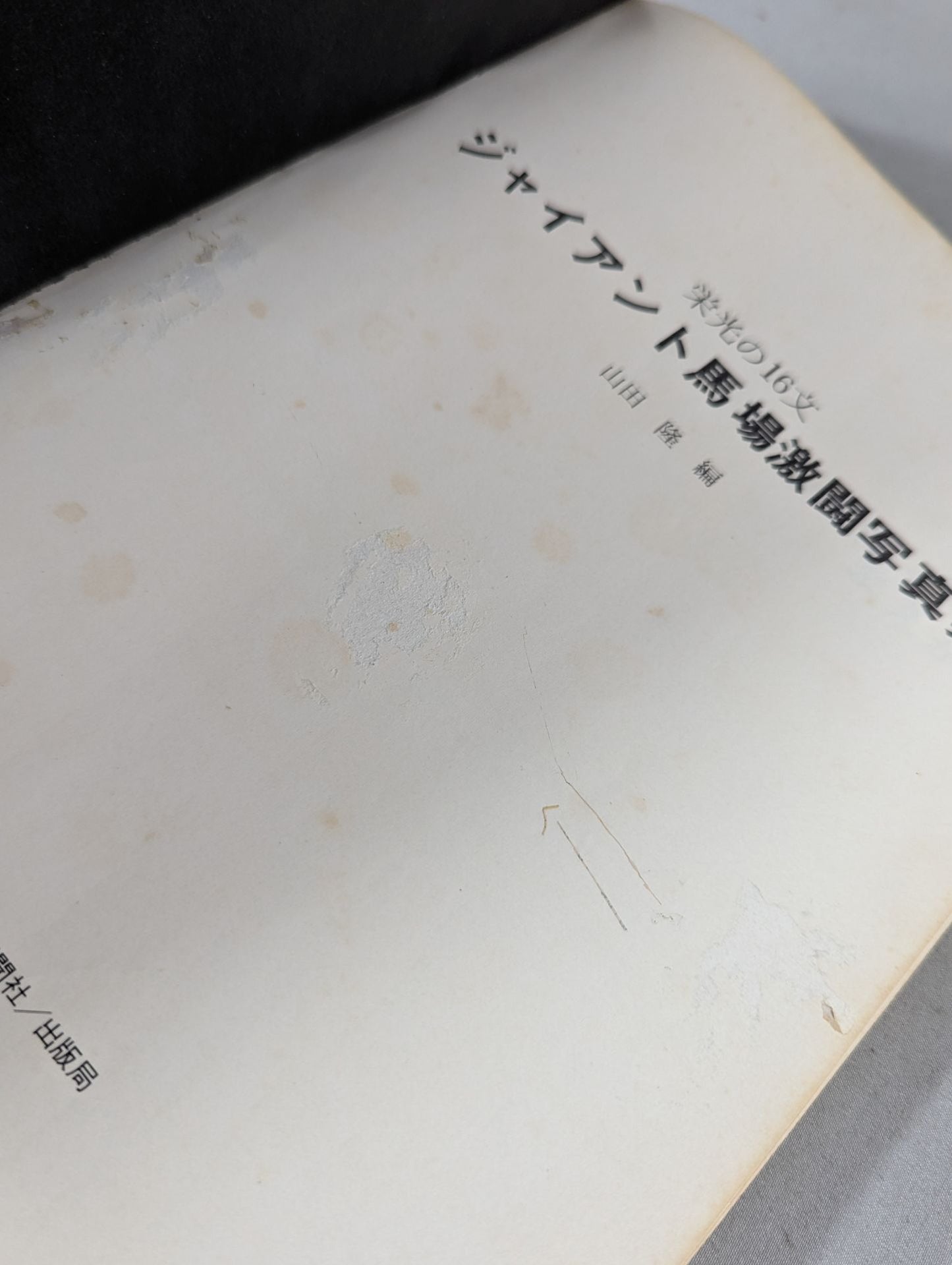 【ジャイアント馬場 直筆サイン入り】栄光の16文 ジャイアント馬場 激闘写真集