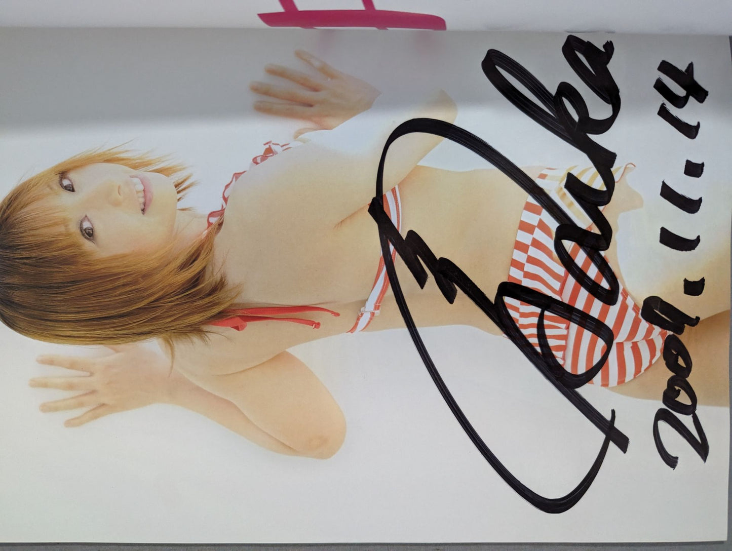 【Fuka  hand signed autograph 】FOTOLIBRE de Mascara Numero.8