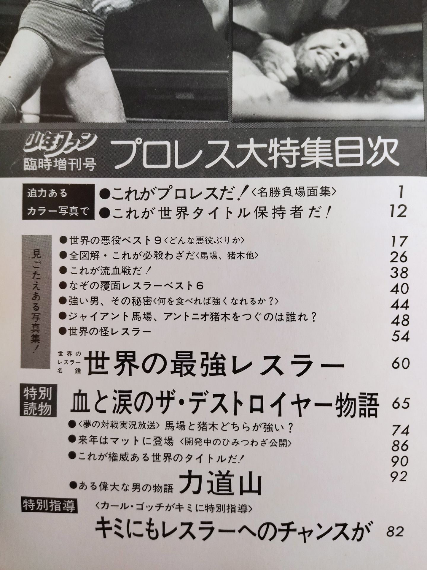 ★ Shonen Fan Special Issue ★ Pro Wrestling Special Feature!