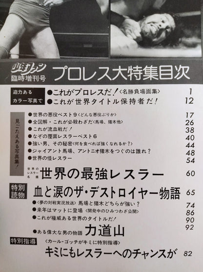 ★ Shonen Fan Special Issue ★ Pro Wrestling Special Feature!