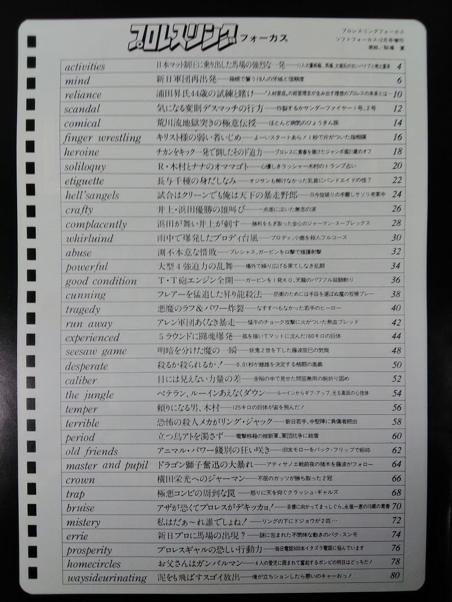 Pro-wrestling  FOCUS