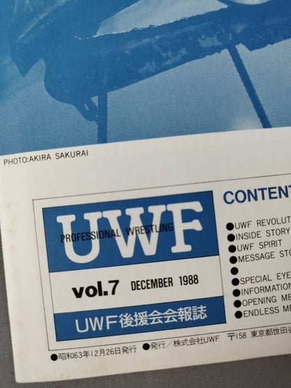 THE U.W.F. Vol.7 UWF Sponsorship Association Newsletter