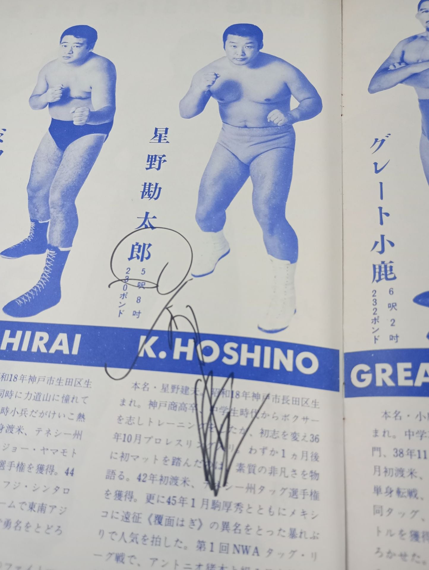 【星野勘太郎 直筆サイン入り】72サマービッグシリーズ(第1次)