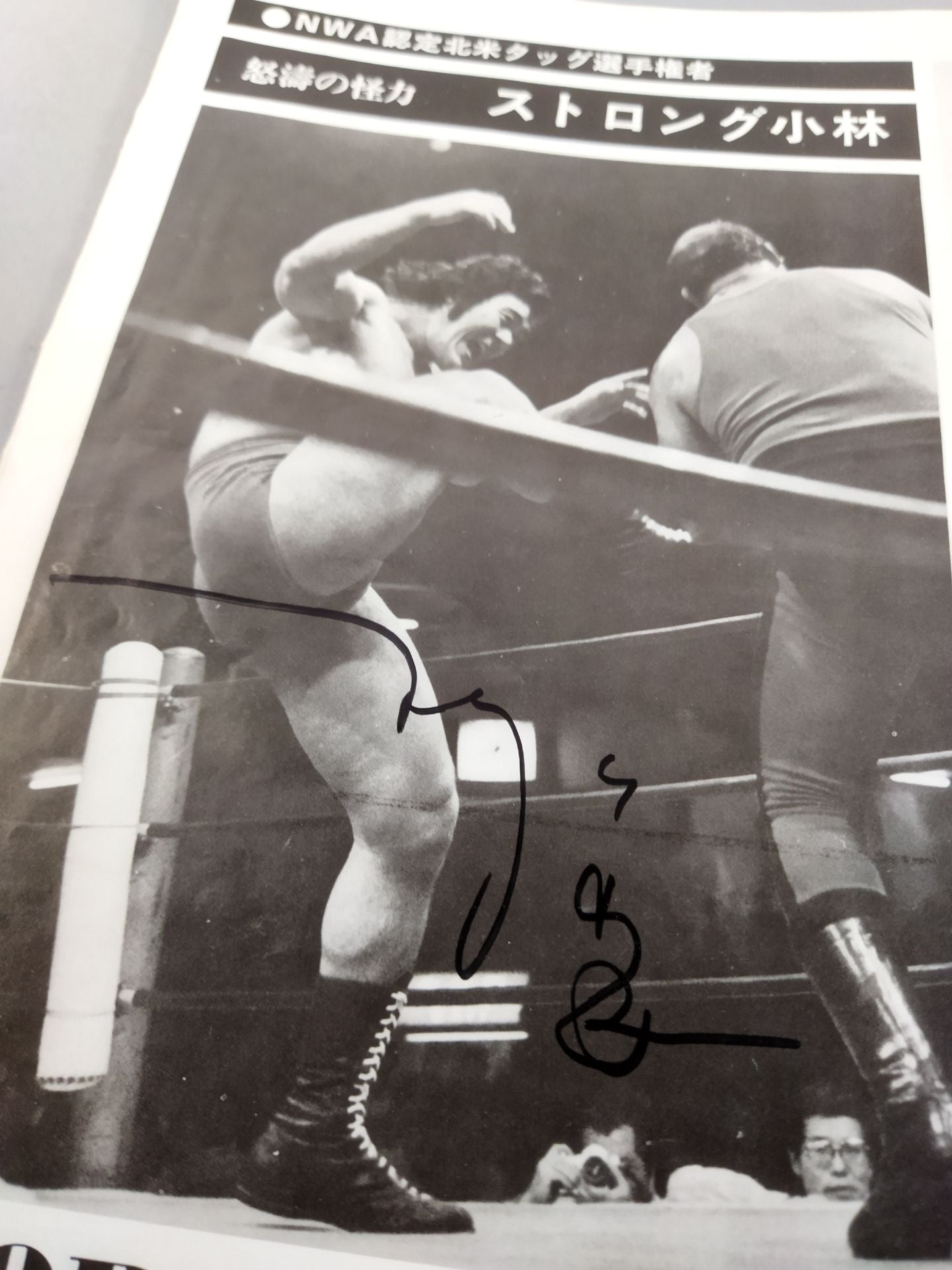 【Strong Kobayashi Hand Signed Autograph 】76 3rd World Major League Match