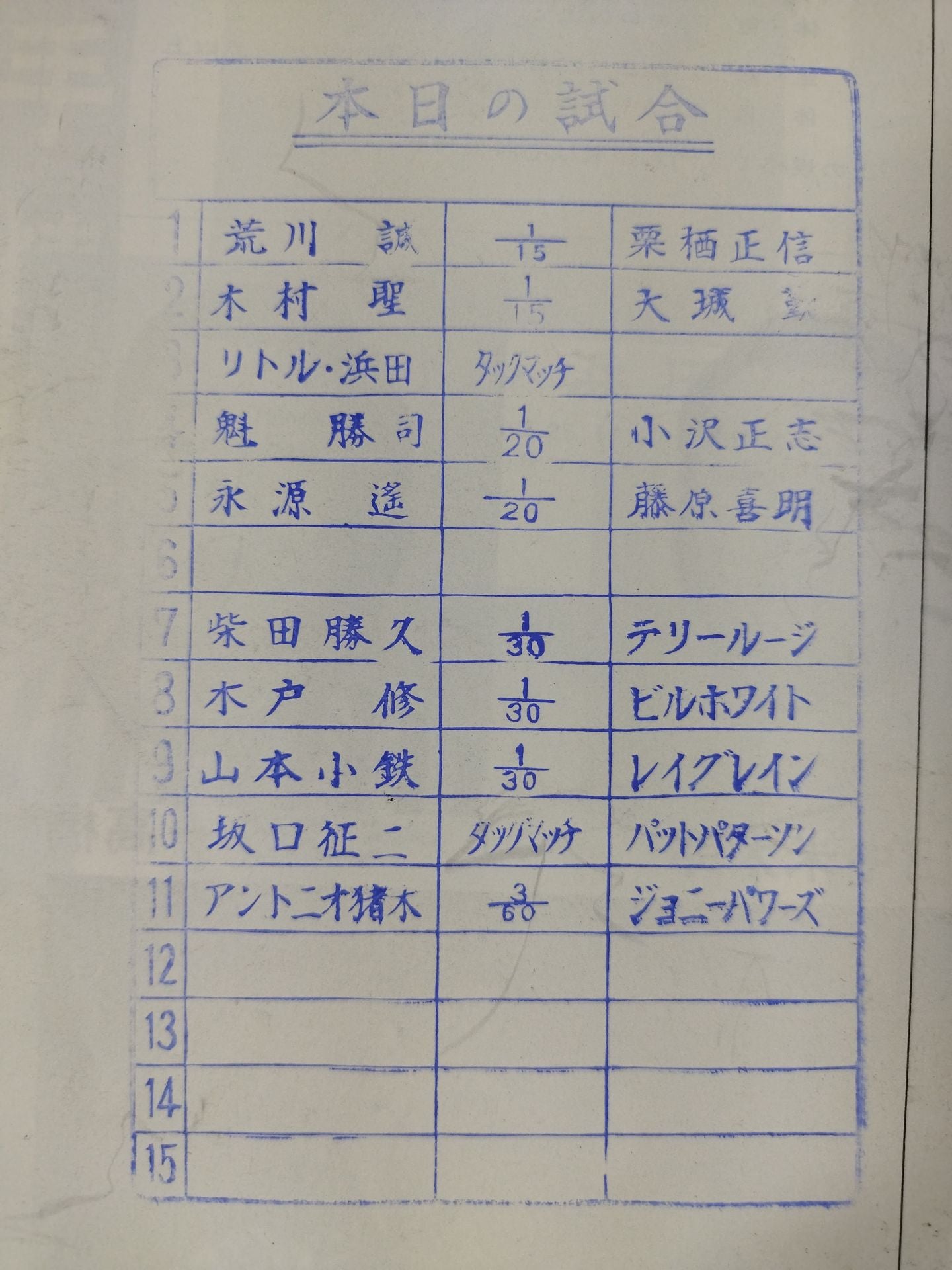 ★ Inoki & Sakaguchi North American Tag Team Match ★ 73 Fighting Spirits Series Part 2 World Title Challenge Commemorative
