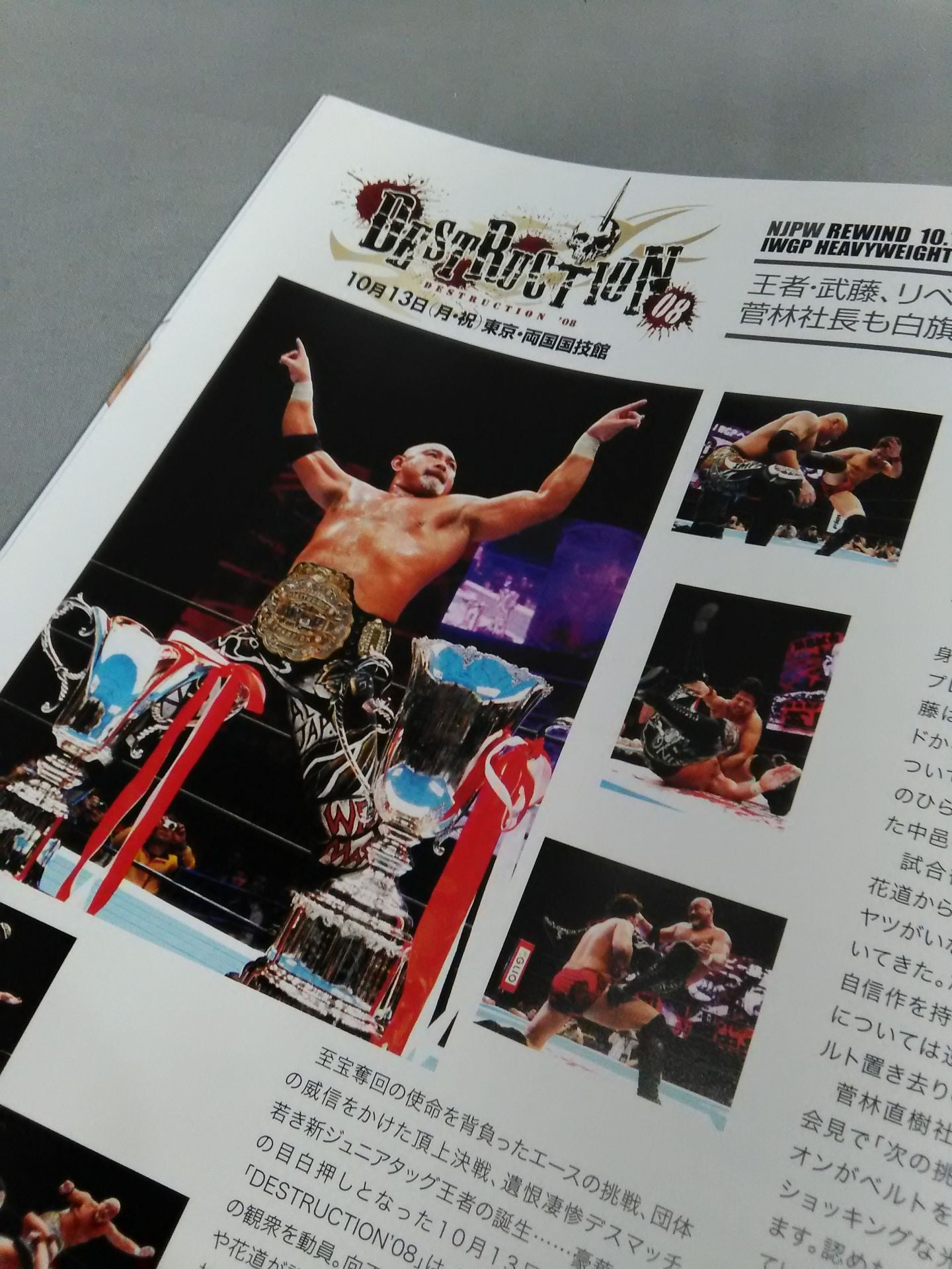 NJPW OFFICIAL MAGAZINE 2008 Vol.8