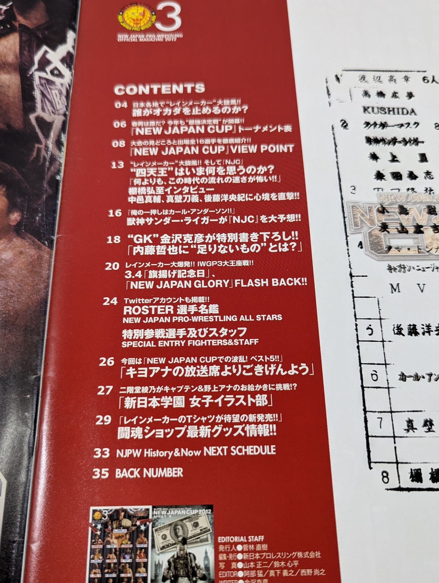 NJPW OFFICIAL MAGAZINE 2012 Vol.3