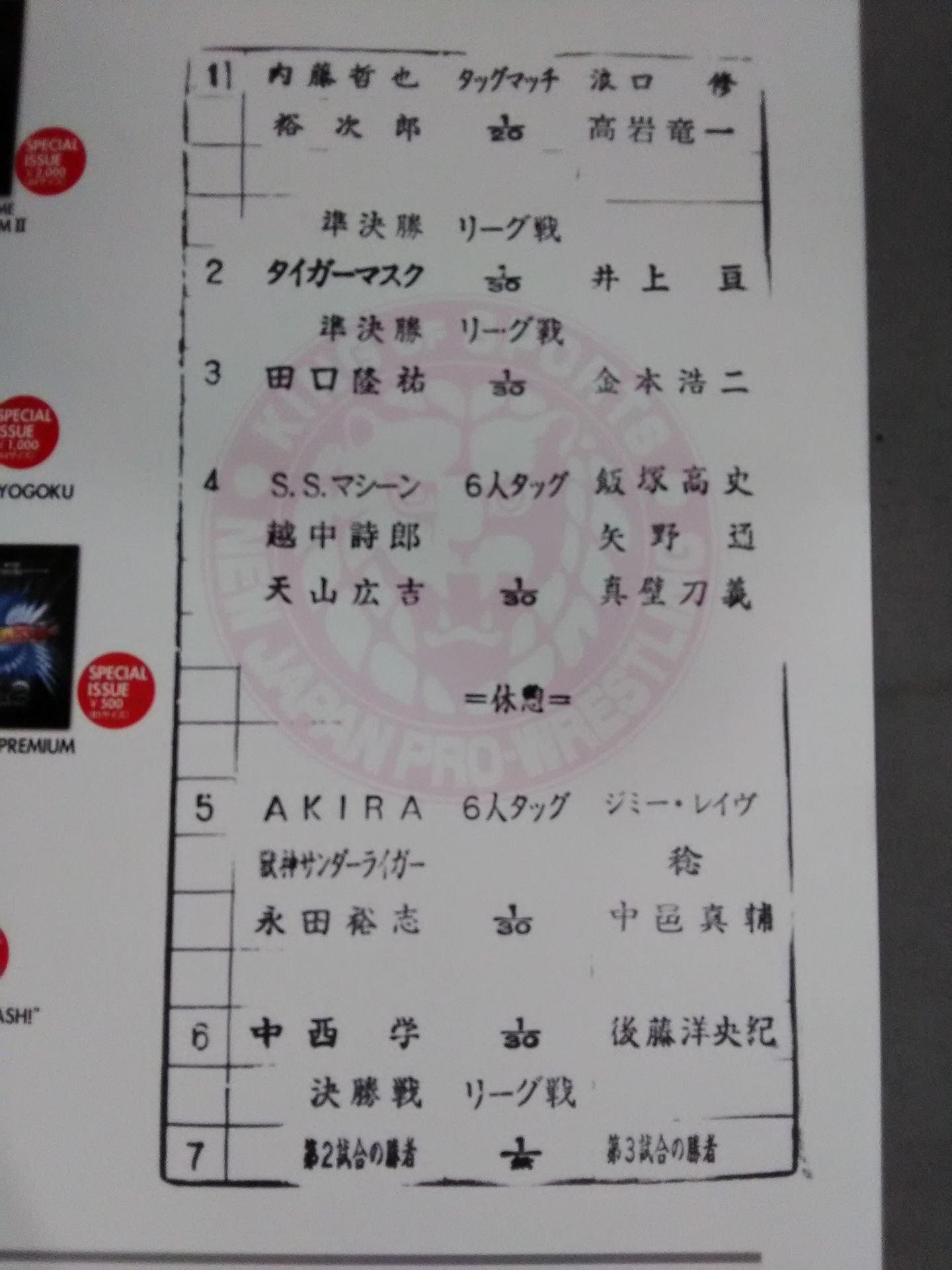 ★ Opening & Final Rounds ★ NJPW OFFICIAL MAGAZINE 2008 Vol.4