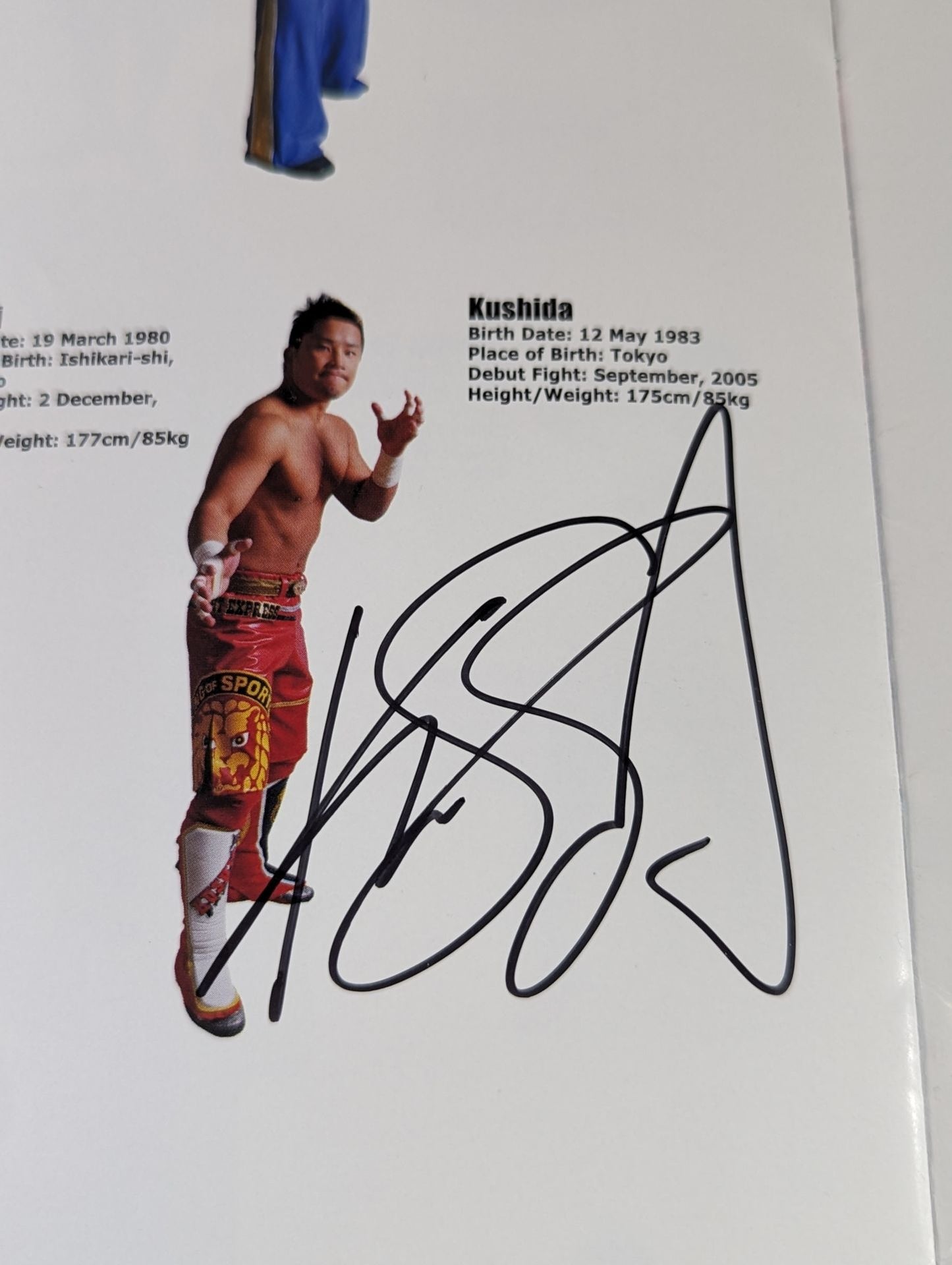 [5 fighters hand signed autograph 】CAMP ZAMA SLAM FEST Ⅴ