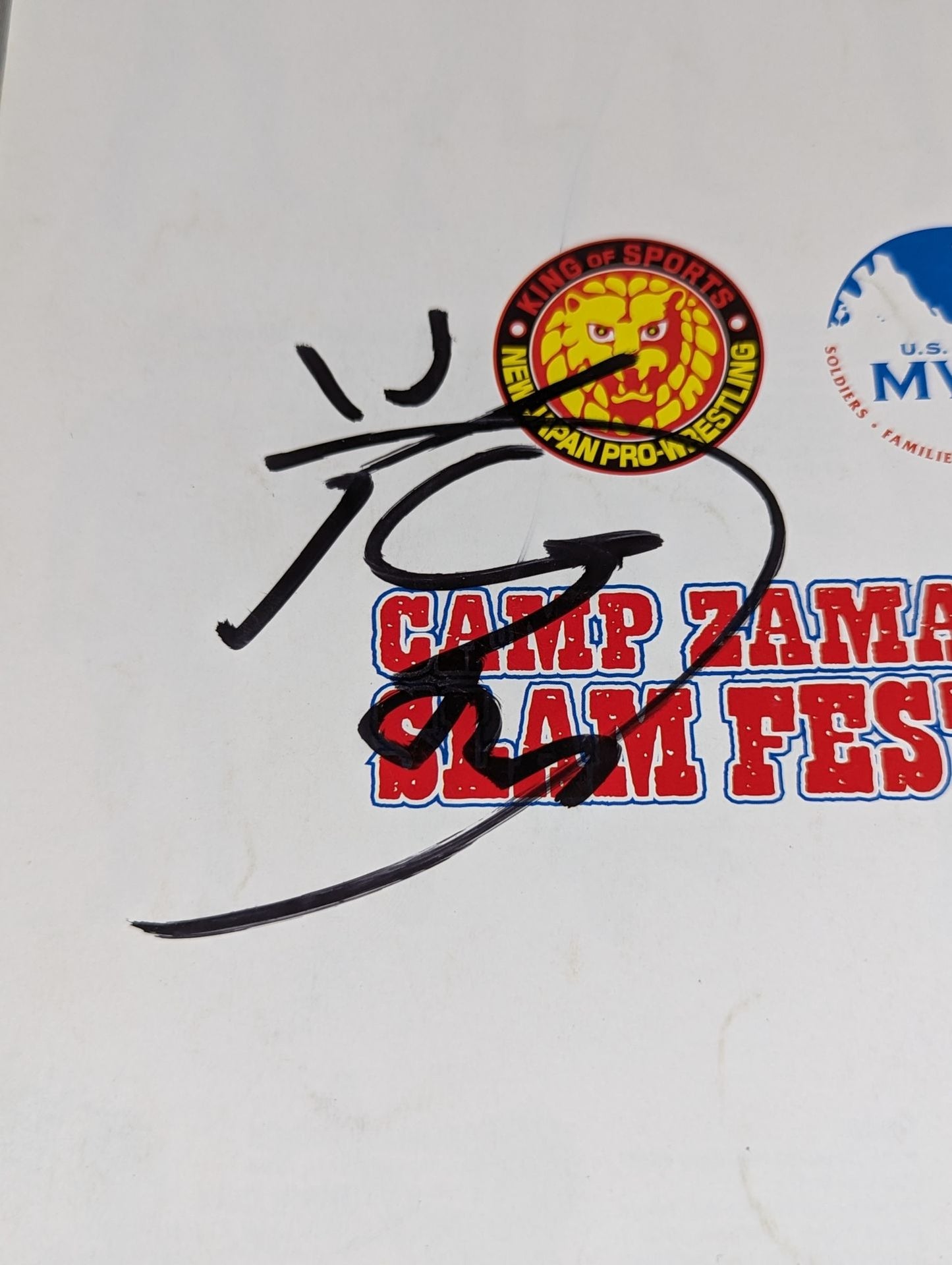 [5 fighters hand signed autograph 】CAMP ZAMA SLAM FEST Ⅴ