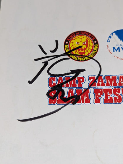 [5 fighters hand signed autograph 】CAMP ZAMA SLAM FEST Ⅴ