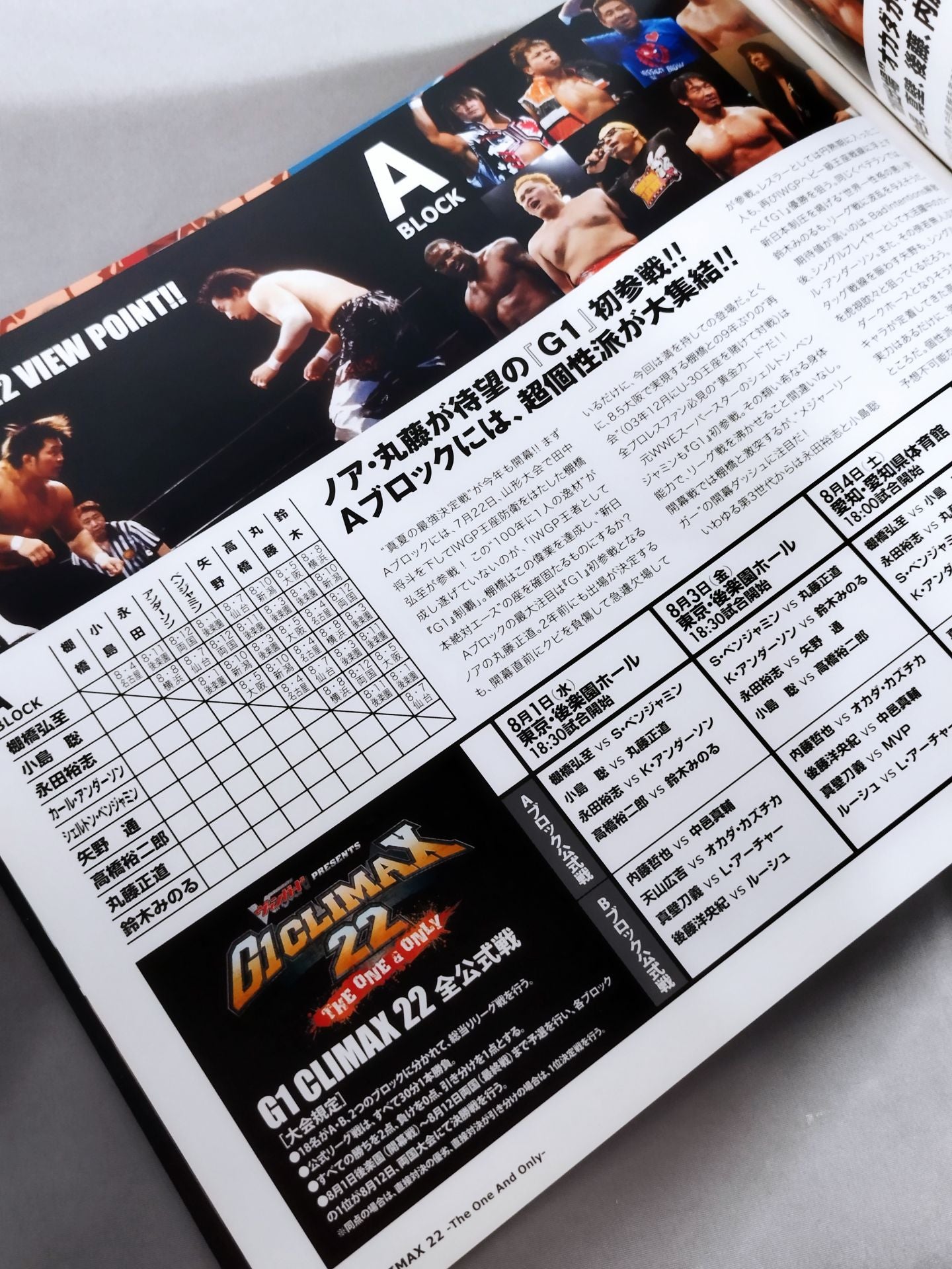 G1 CLIMAX 22 / G1クライマックス22