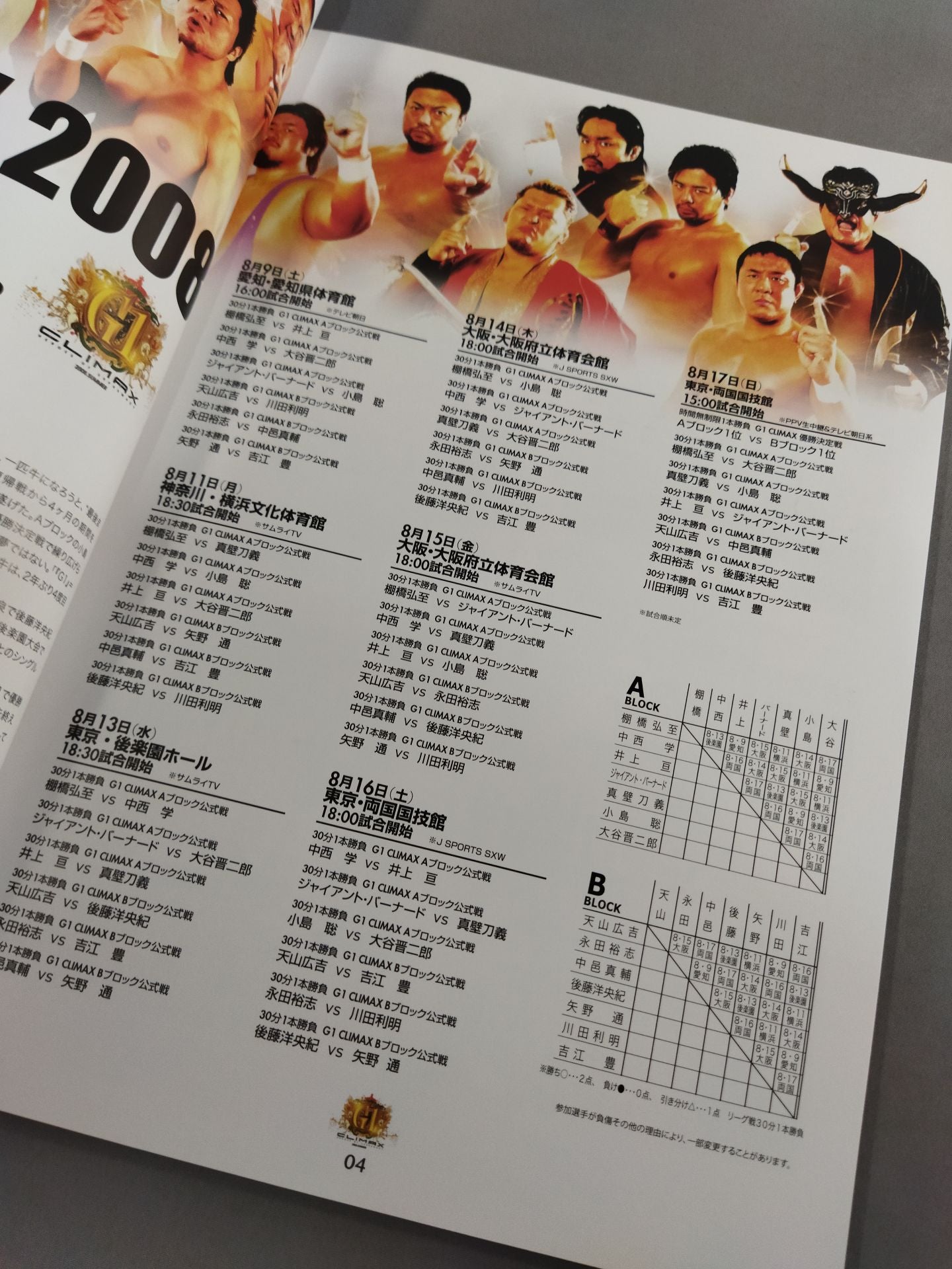 G1 CLIMAX 2008 / G1 CLIMAX 18