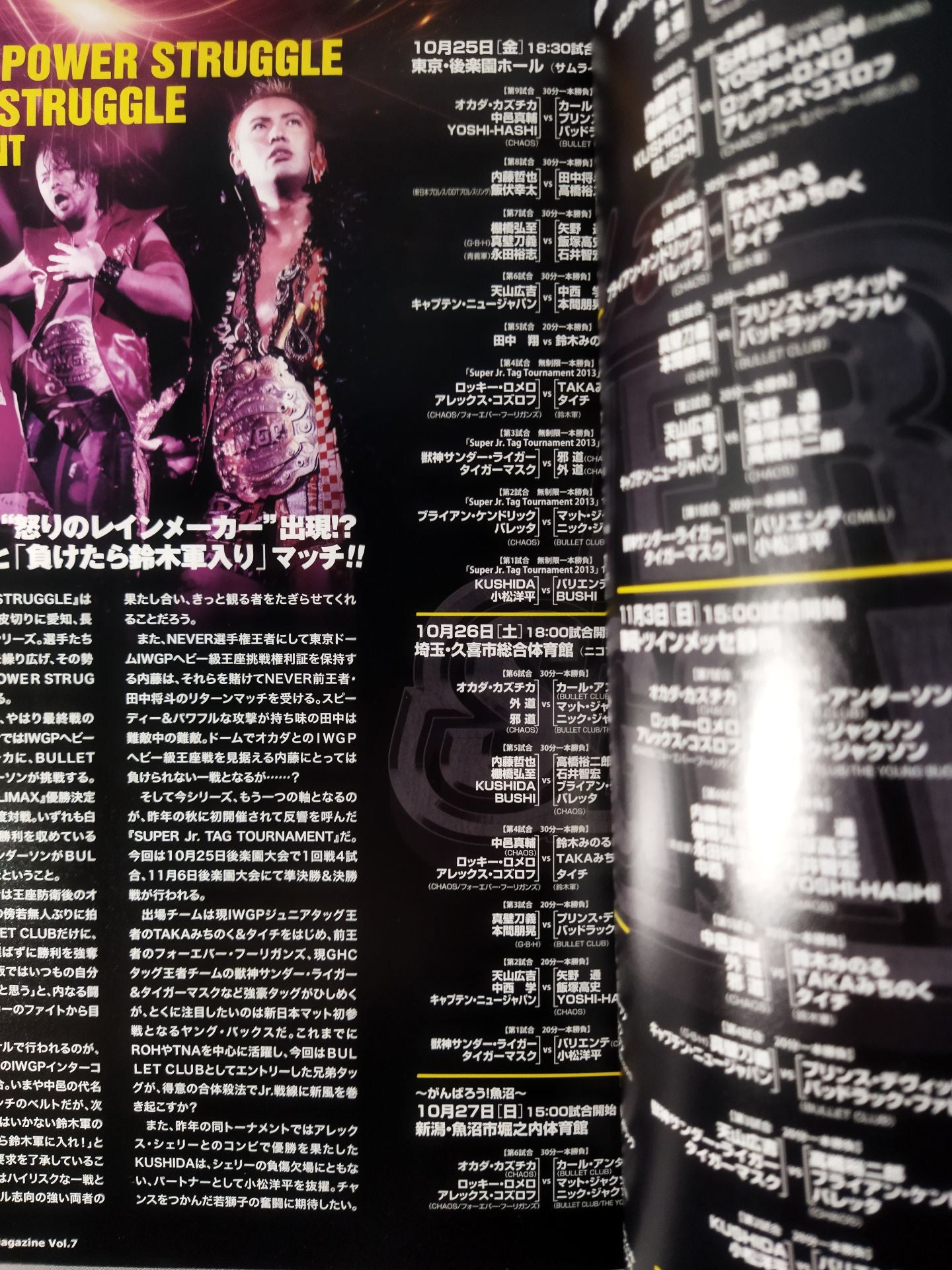 NJPW OFFICIAL MAGAZINE 2013 Vol.7