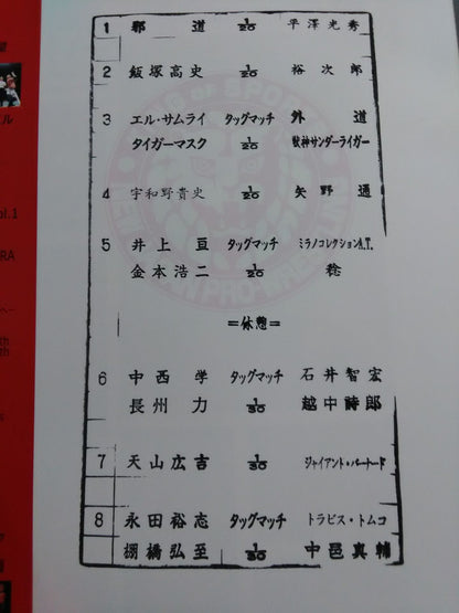 【2選手直筆サイン入り】NJPW OFFICIAL MAGAZINE 2007 Vol.1