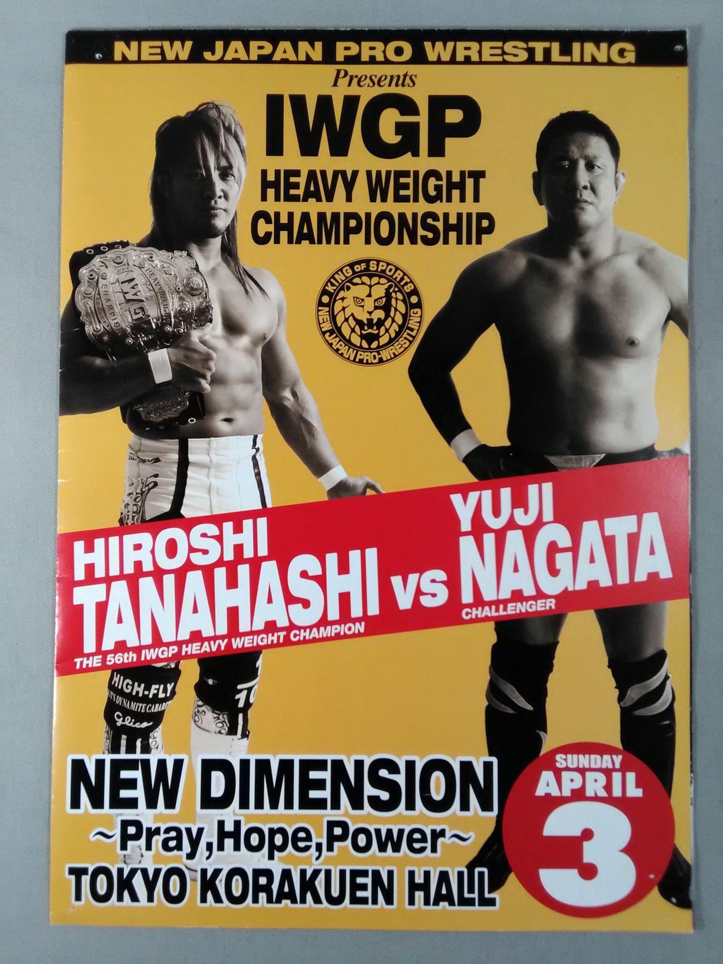 ★棚橋vs永田 IWGP戦★ NEW DIMENSION ～Pray，Hope，Power～