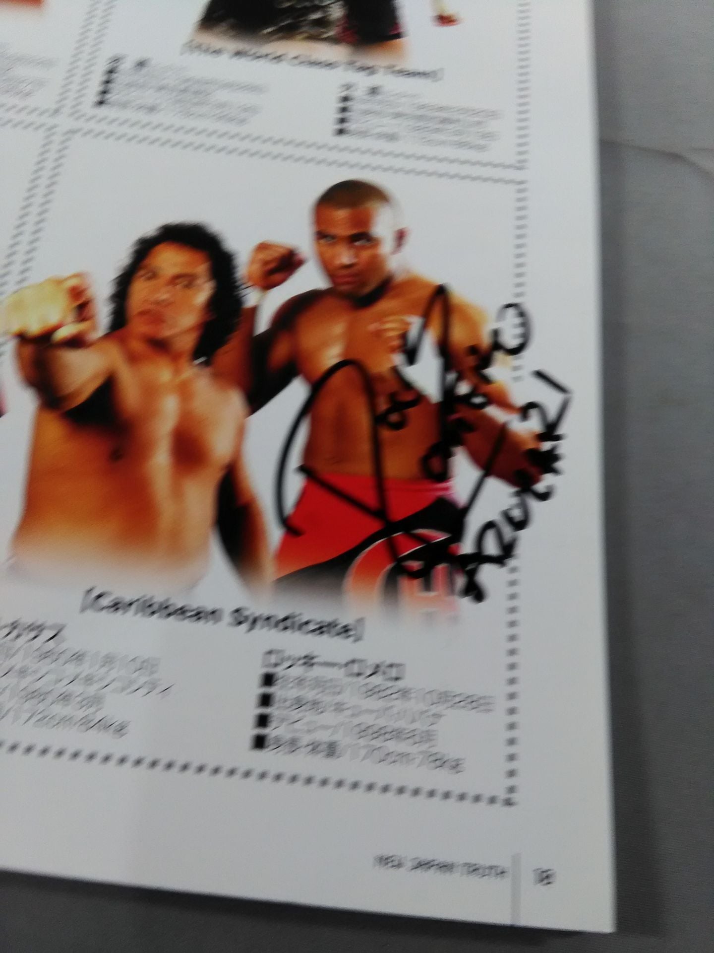 [3 fighters hand signed autograph 】NJPW OFFICIAL MAGAZINE 2008 Vol.7