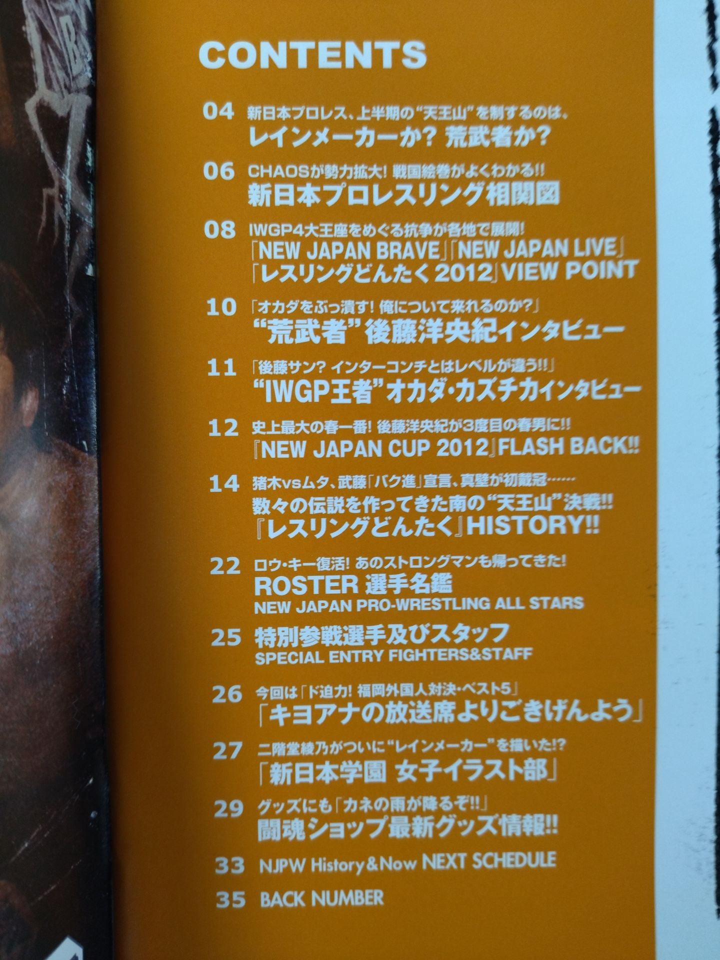 NJPW OFFICIAL MAGAZINE 2012 Vol.4