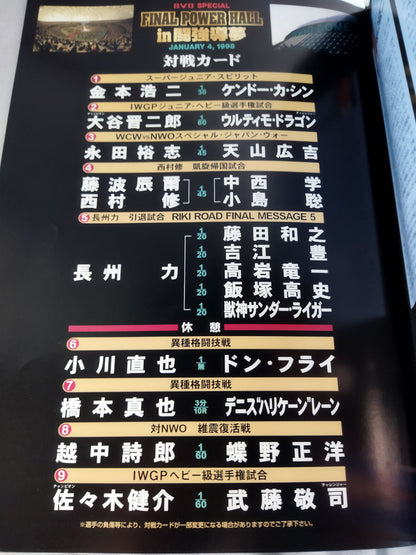 ★ Riki Choshu retirement match ★ FINAL POWER HALL in fighting strength dream