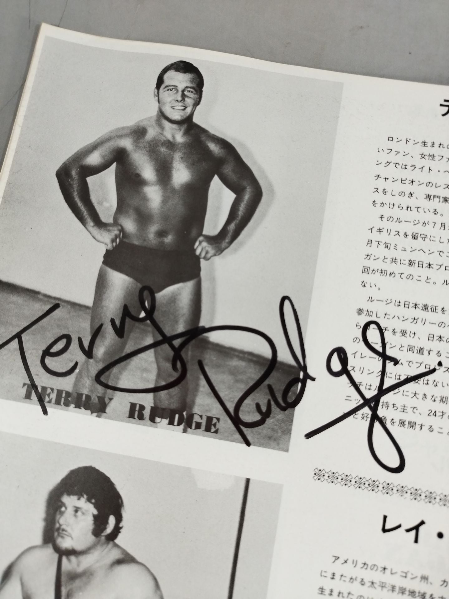 [Terry Rouge hand signed autograph ] 73 Fighting Spirit Series 2nd World Title Challenge Commemoration