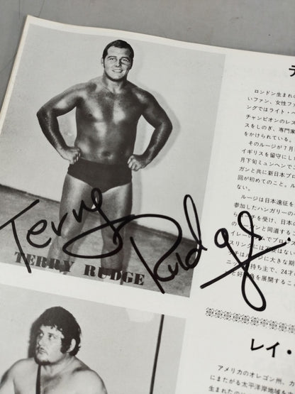 [Terry Rouge hand signed autograph ] 73 Fighting Spirit Series 2nd World Title Challenge Commemoration