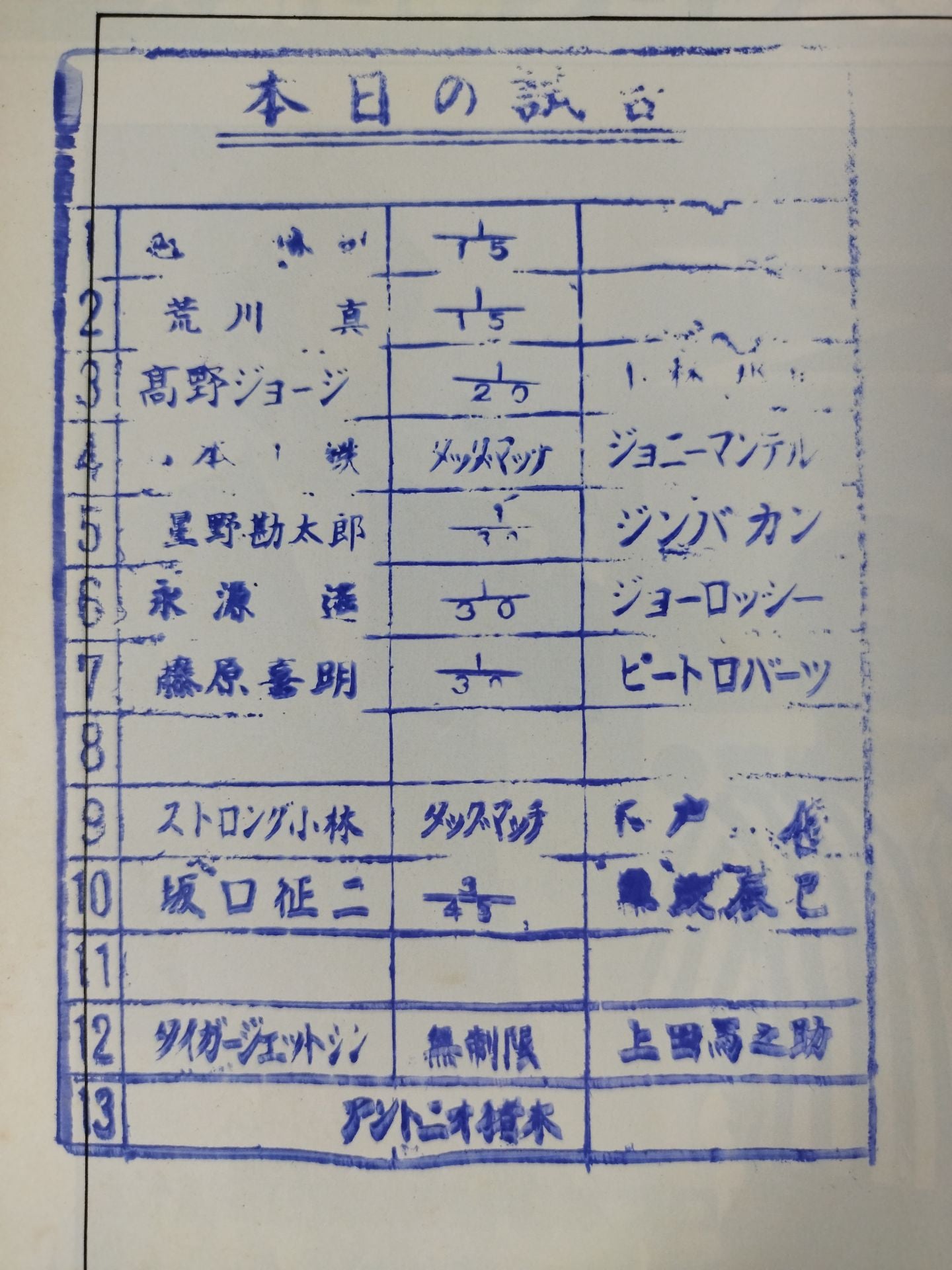 ★ Shin vs. Ueda Referee Inoki ! ★ 78 Golden Fight Series
