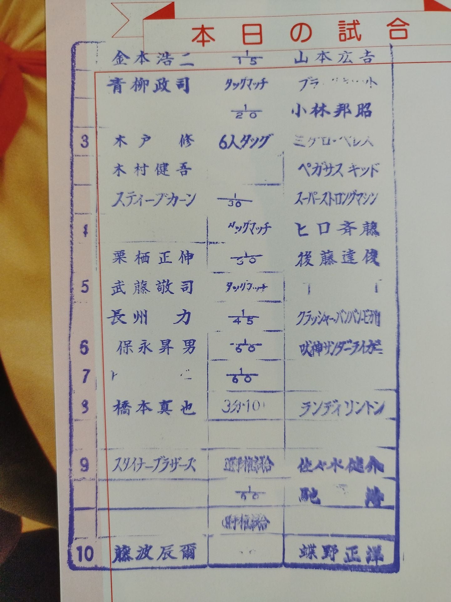 THE LEGEND OF DRAGON 藤波辰爾20周年記念シリーズ