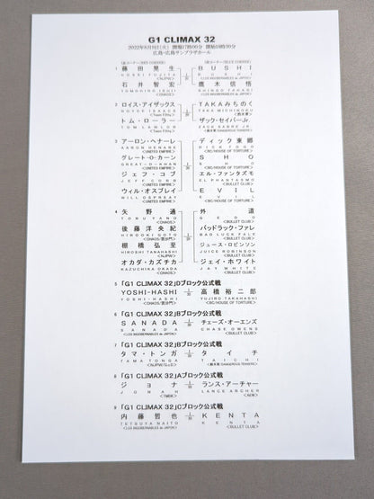 G1 CLIMAX 32 / G1クライマックス32