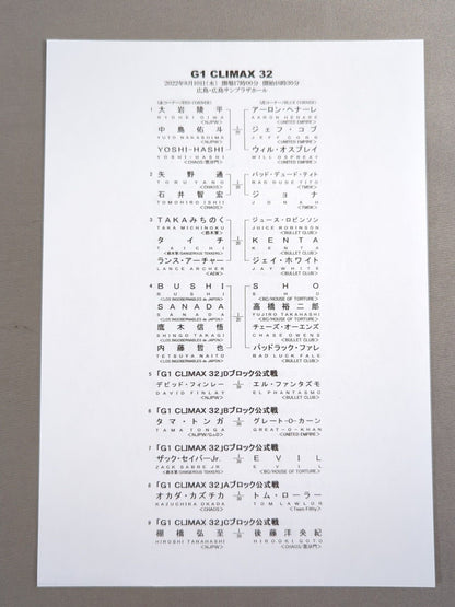 G1 CLIMAX 32 / G1クライマックス32