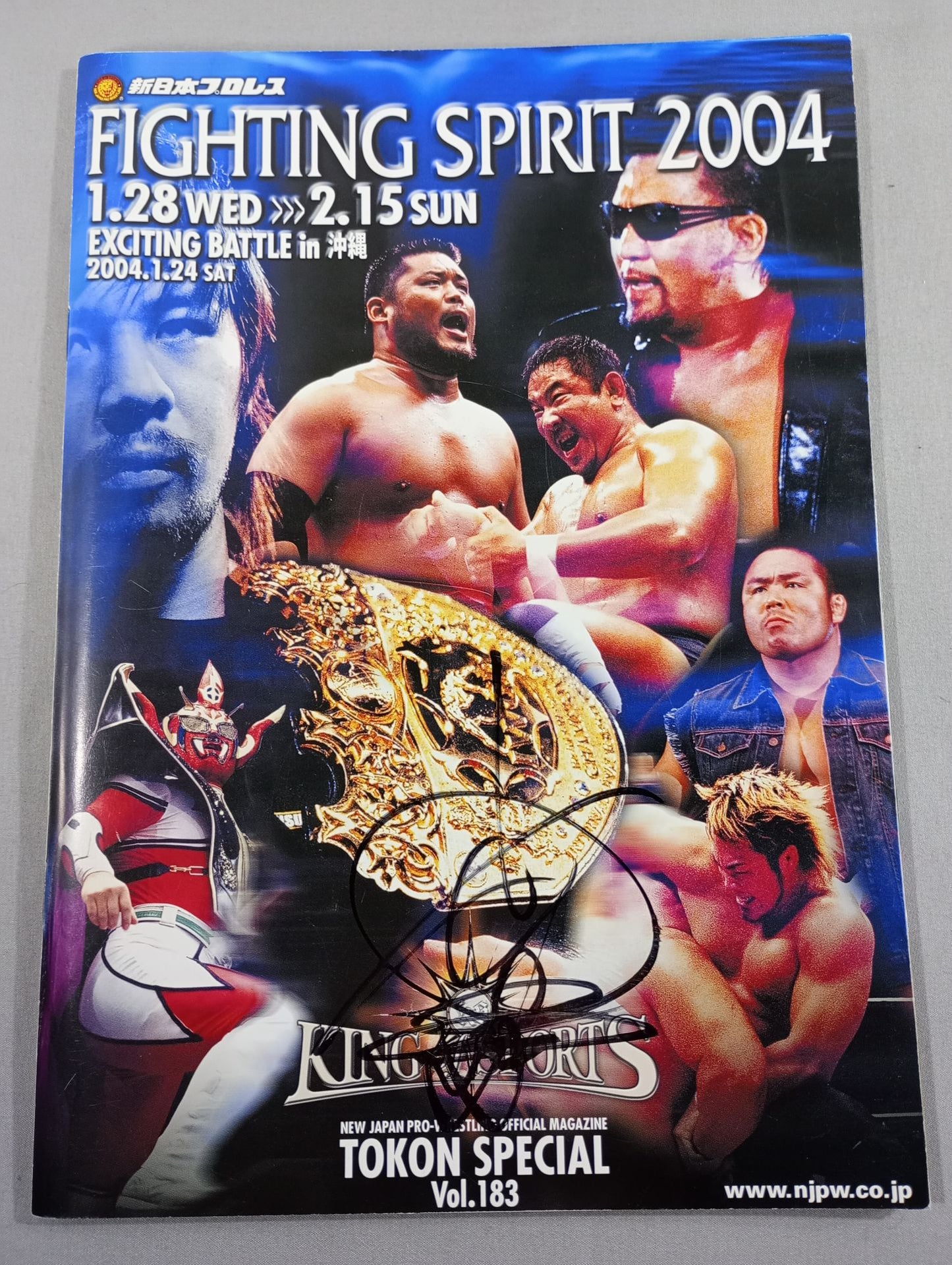 【Hidekazu Tanaka (Kero Tanaka) Hand Signed Autograph 】Fighting Spirit Special 183