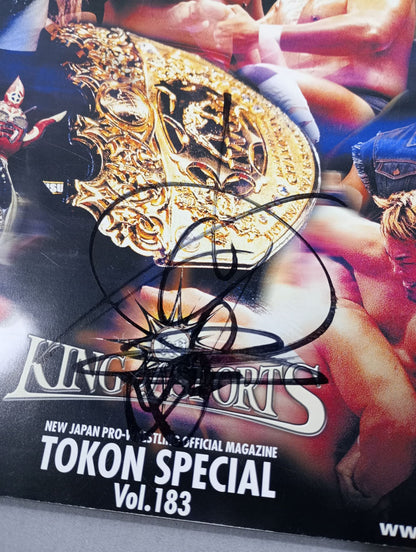 【Hidekazu Tanaka (Kero Tanaka) Hand Signed Autograph 】Fighting Spirit Special 183
