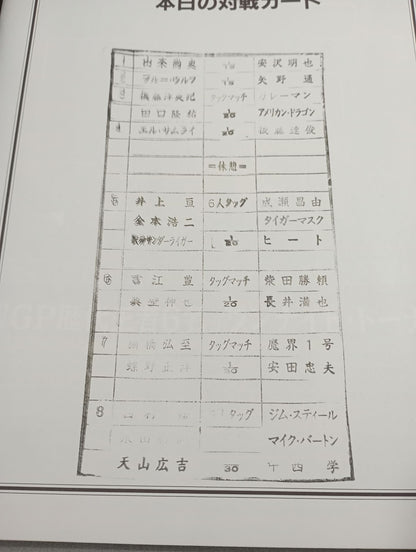 【Hidekazu Tanaka (Kero Tanaka) Hand Signed Autograph 】Fighting Spirit Special 183