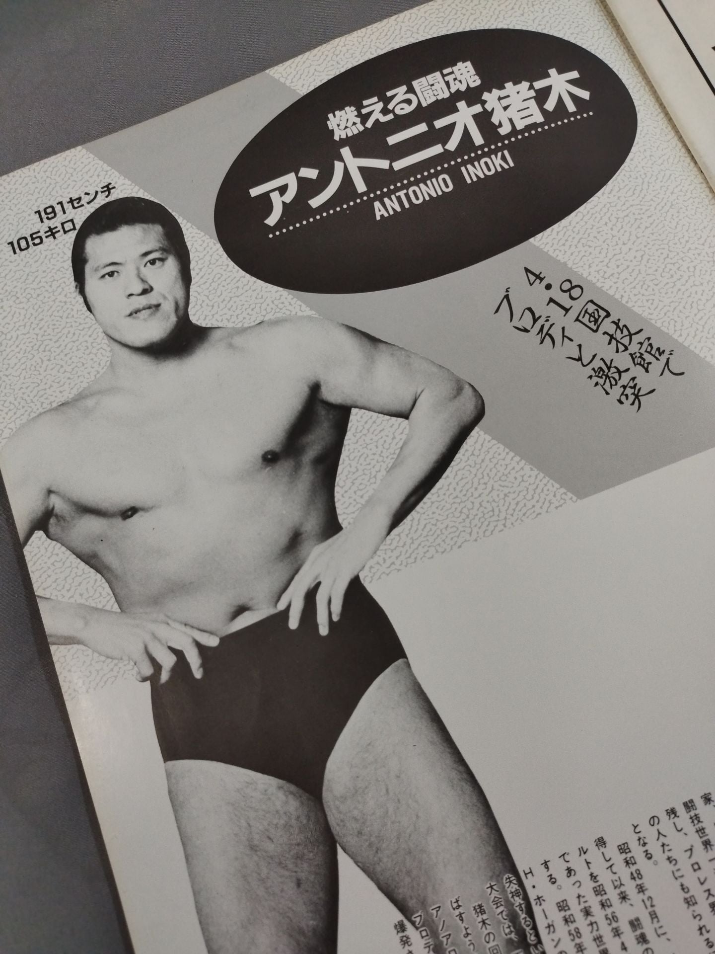 ★ Destiny Match ★ Inoki vs Brody Fighting Spirit Special Issue