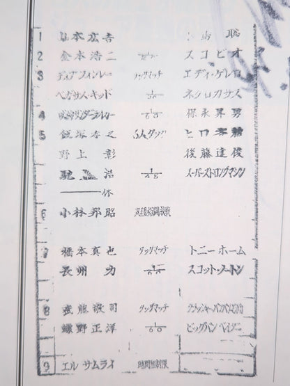 【2 hand signed autograph 】★ 3rd TOSJr. Final Match Fighting ★ Spirit Special 76