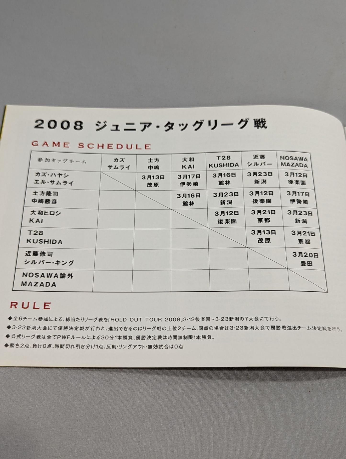 2008ホールドアウトツアー / HOLD OUT TOUR 2008