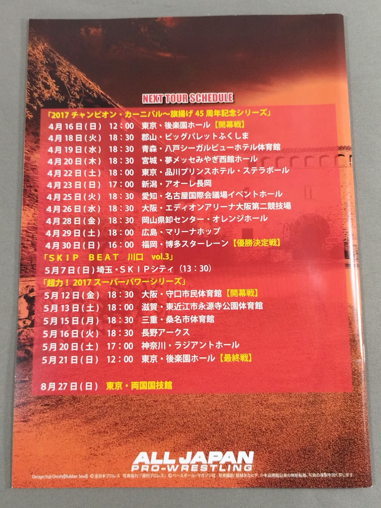 [2 fighters hand signed autograph 2017 Dream Power! Dream Power Series