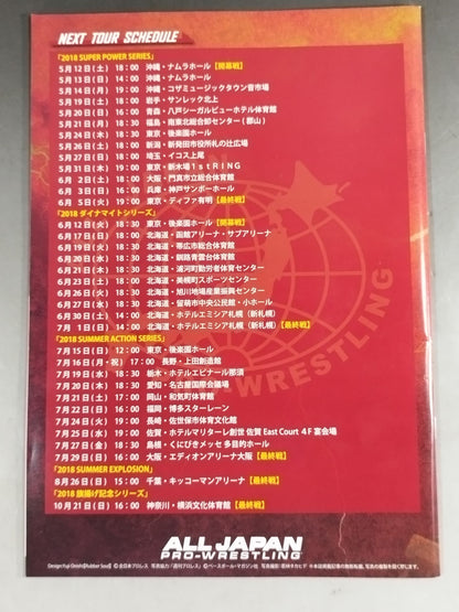 【蝦名和紀 直筆サイン入り】2018チャンピオン・カーニバル