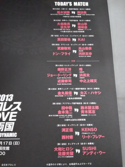 2013Pro Wrestling LOVE in Ryogoku BASIC＆DYNAMIC